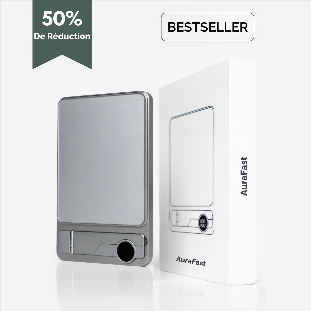 AuraFast - Batterie Externe Magnétique avec Protection Anti-Surchauffe